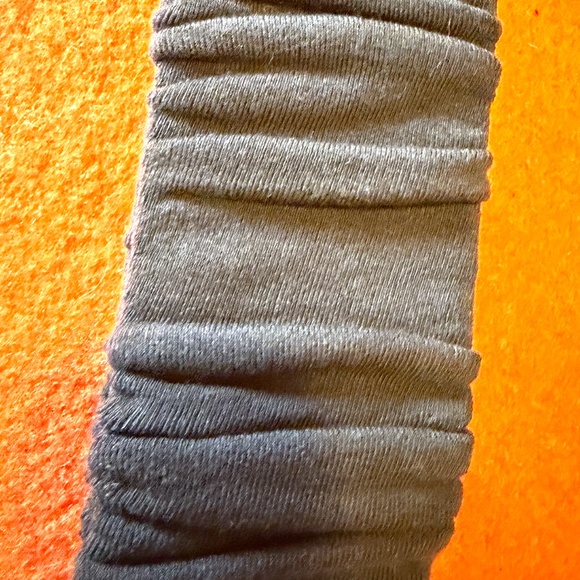 Lemon gray terry-lined tigh-highs overknee socks NWT - Picture 3 of 8